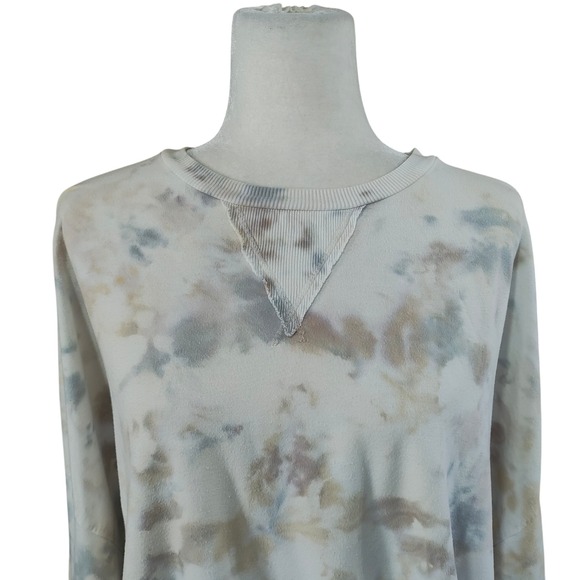 Young Fabulous & Broke Tie Dye Sweatshirt Juliette White Pastel Fairy Womens L - Picture 3 of 11